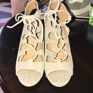 Steve madden lace up wedges